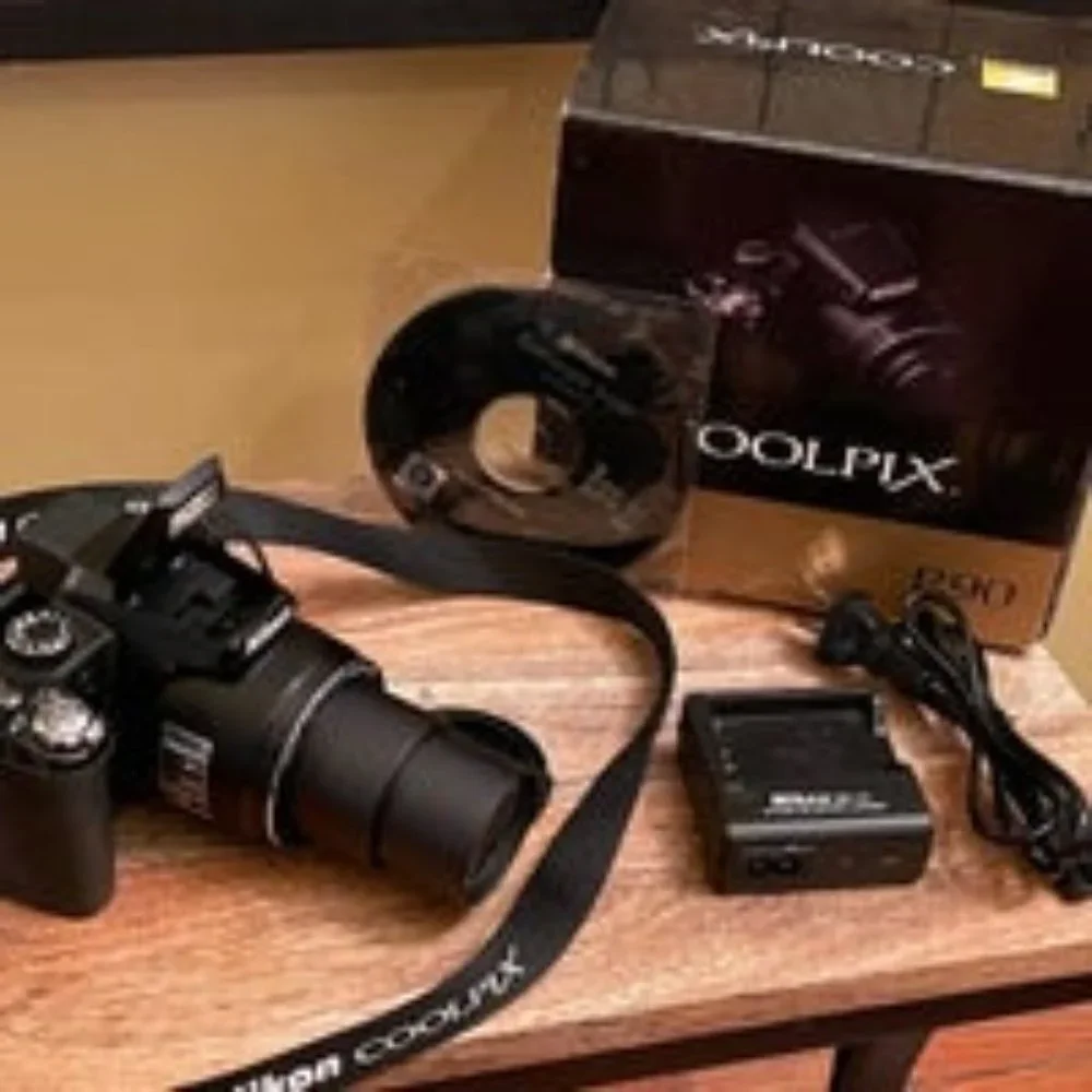 Nikon Coolpix P90 12.1MP Black Bridge Digital Camera